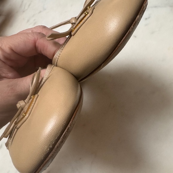 Prada Triangle Logo Bow Slingback Pump - Picture 9 of 11